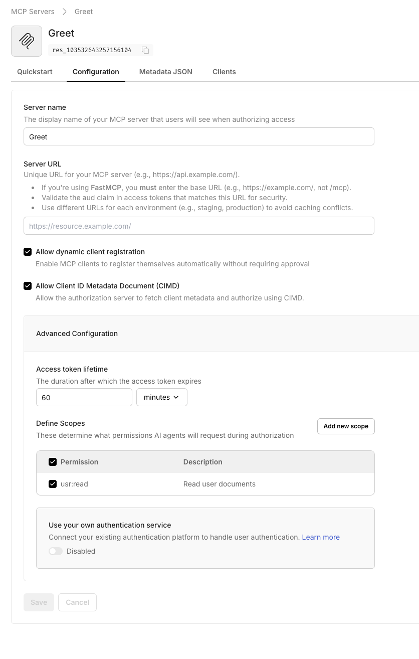 Greeting MCP Register
